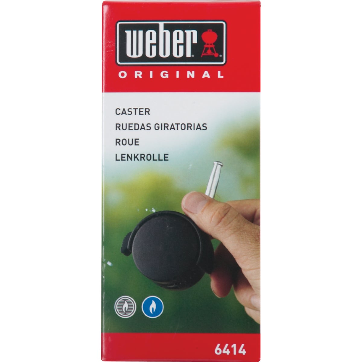 Weber Black Plastic Grill Replacement Caster & Insert