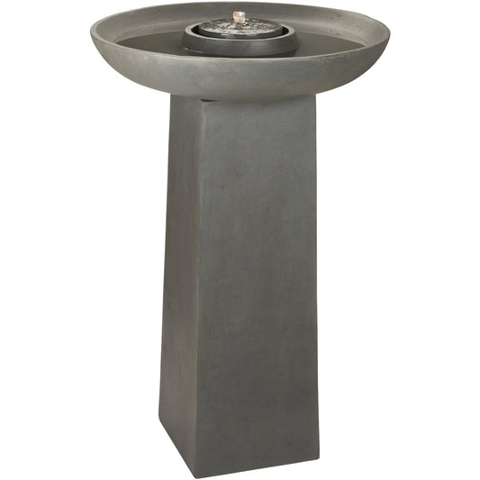 Best Garden 61 In. W. x 92 In. H. 61 In. L. Cement & Resin Bird Bath Fountain