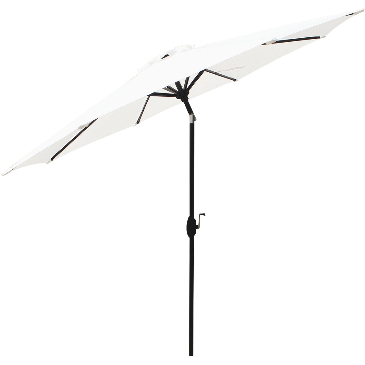 Bond Shade Factory 9 Ft. Aluminum Auto Crank Simply White Patio Umbrella