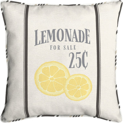 Oceantex 18 In. W. x 5.5 In. H. x 18 In. L. Recycled Polyester Lemonade Pillow