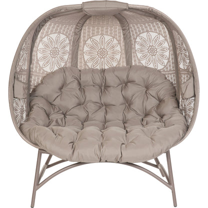 Flowerhouse Cozy Pumpkin 45 In. W. x 56 In. H. x 25 In. D. Sand Loveseat