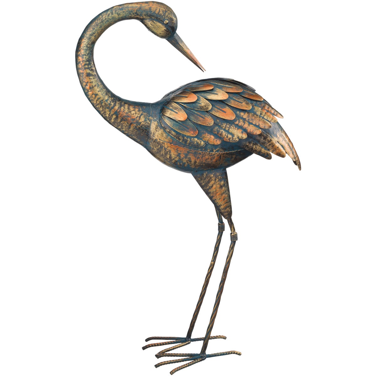 Regal Art & Gift 21.5 In. H. Preening Patina Crane