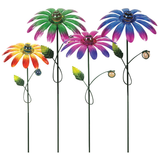 Exhart 21 In. Metal Daisy Plant Stake