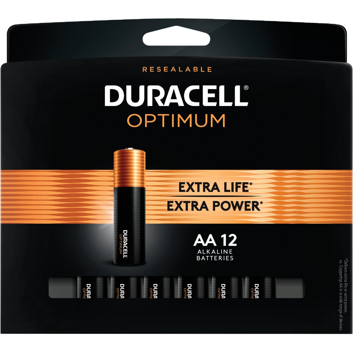 Duracell Optimum AA Alkaline Battery (12-Pack)