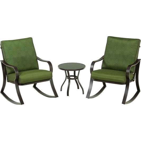 Outdoor Expressions Naples 3-Piece Cushion Rocker Set