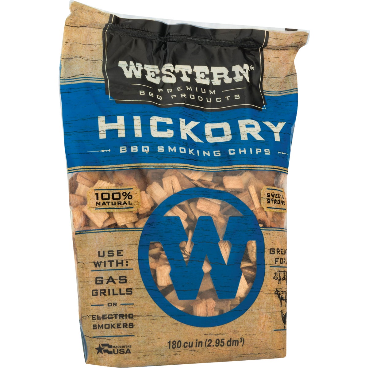 Western 180 Cu. In. Hickory Wood Smoking Chips