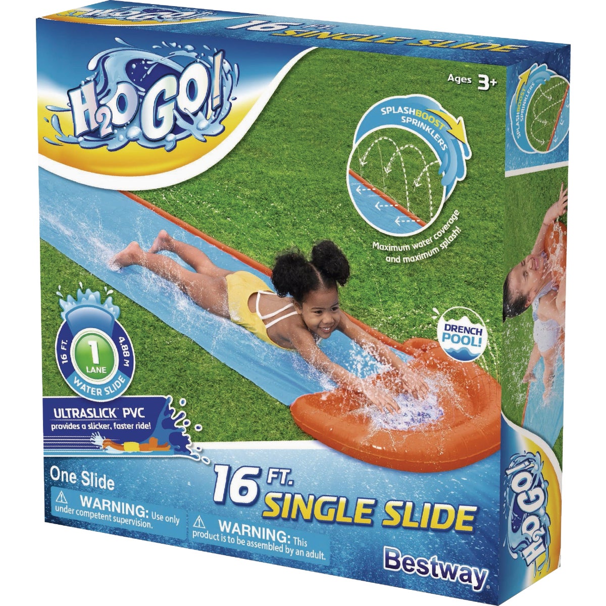 H2OGO! 16 Ft. Single Water Slide