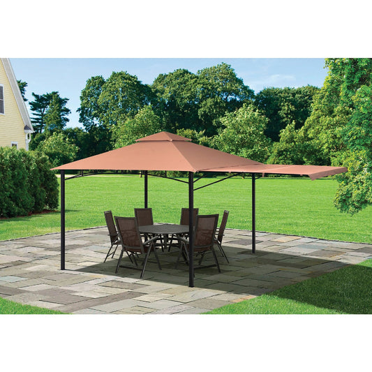 ShelterLogic Redwood 11 Ft. x 11 Ft. High-Quality Bronze Steel Gazebo