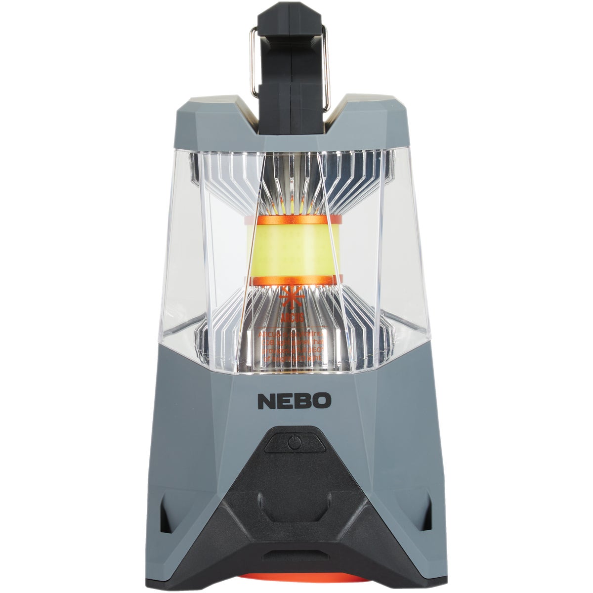 Nebo Galileo 5.5 In. W. x 10 In. H. x 5.5 In. D. Gray Rechargeable LED Lantern