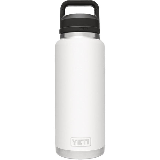 Yeti Rambler 36 Oz. White Stainless Steel Insulated Vacuum Bottle with Chug Cap