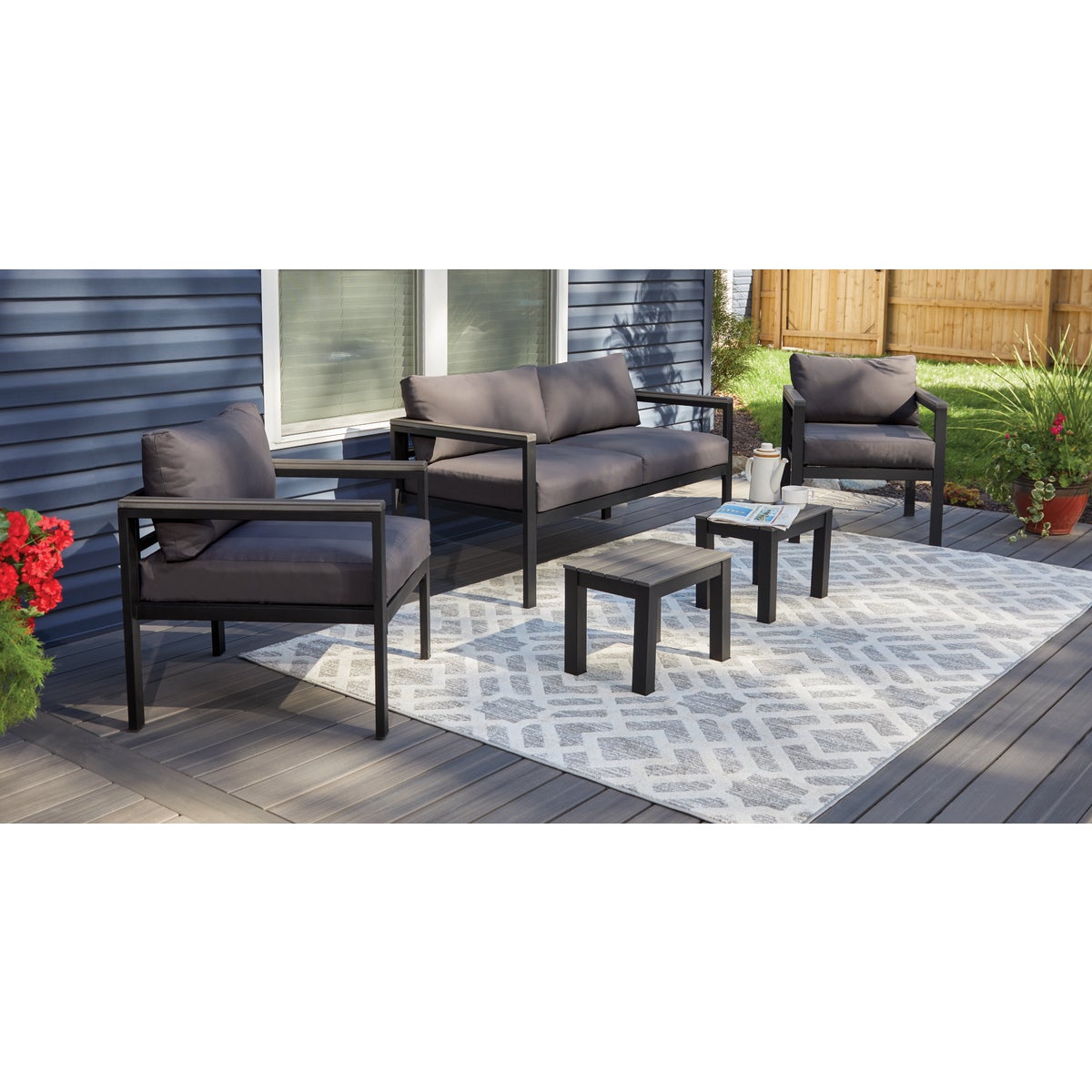 Outdoor Expressions Signature 5-Piece Chat Set