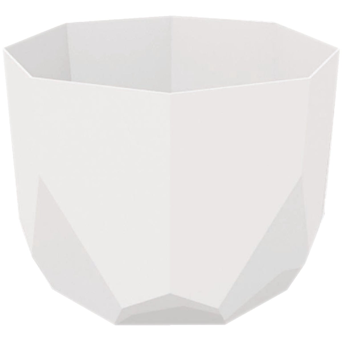 Bloem Tuxton 8 In. Plastic Casper White Planter