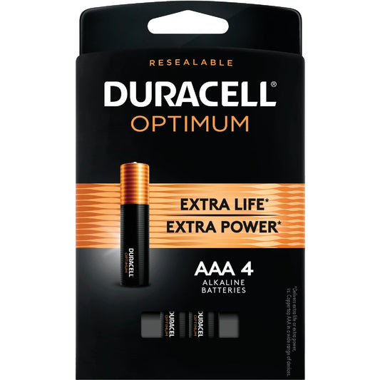 Duracell Optimum AAA Alkaline Battery (4-Pack)