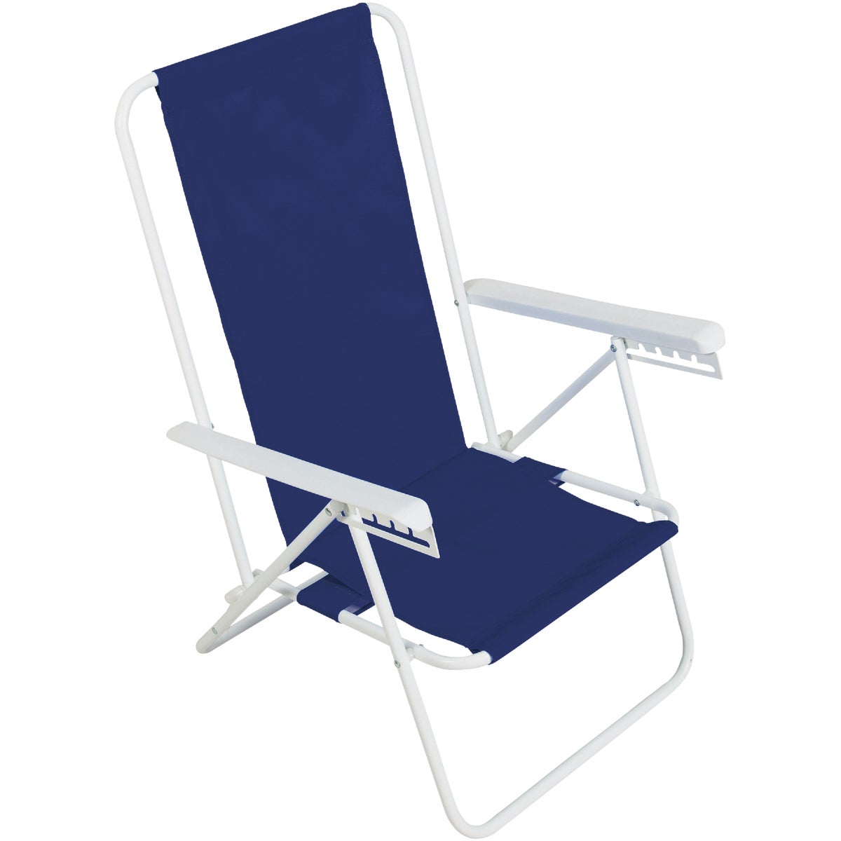 Rio Brands 6-Position Multi-Stripe Polyester Powder Coated Steel Frame Ipanema Beach Chair