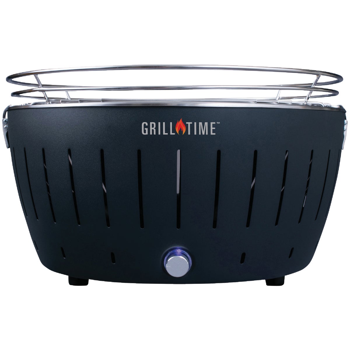 Grill Time Tailgater GTX Gray 200 Sq. In. Charcoal Portable Grill