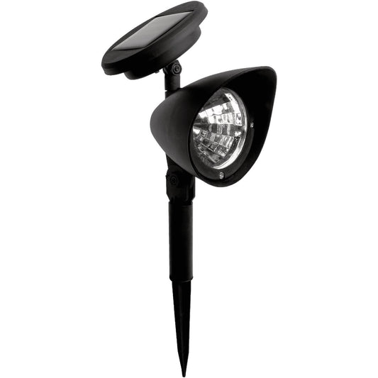 Moonrays Black Plastic Solar Spotlight