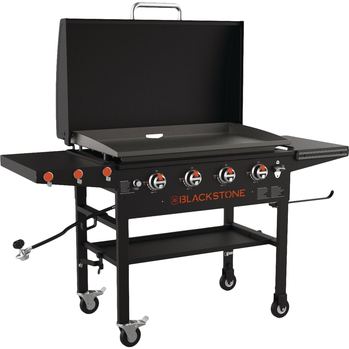 Blackstone 4-Burner Black 15,000 BTU 768 Sq. In. Outdoor LP Gas Griddle