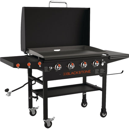 Blackstone 4-Burner Black 15,000 BTU 768 Sq. In. Outdoor LP Gas Griddle