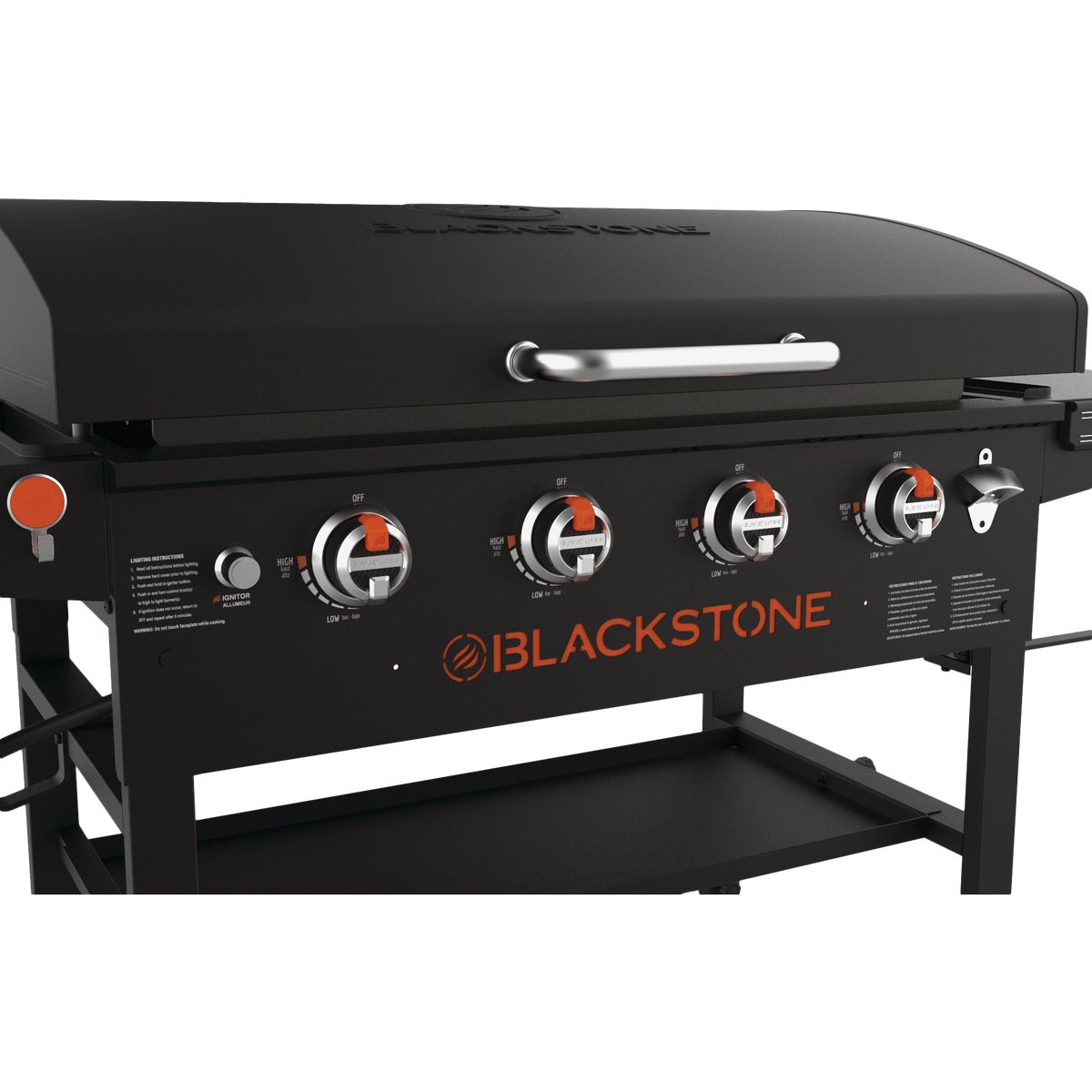 Blackstone 4-Burner Black 15,000 BTU 768 Sq. In. Outdoor LP Gas Griddle