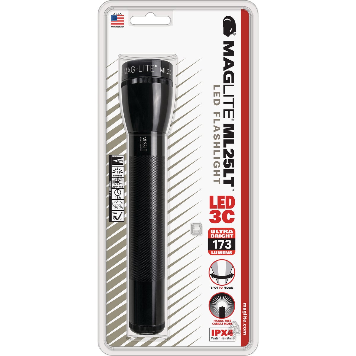 Maglite ML25LT 3C LED Flashlight with Batteries