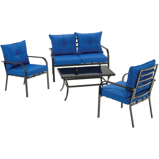 Outdoor Expressions Azure 4-Piece Chat Set