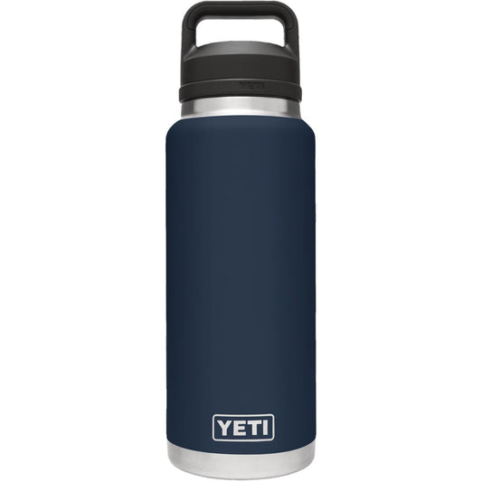 Yeti Rambler 36 Oz. Navy Stainless Steel Insulated Vacuum Bottle with Chug Cap