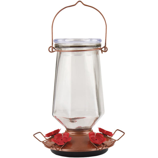 Perky-Pet Crystal 28 Oz. Glass Top-Fill Hummingbird Feeder