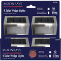 Moonrays 3.75 In. L. Stainless Steel SMD LED Solar Wedge Light (4-Pack)