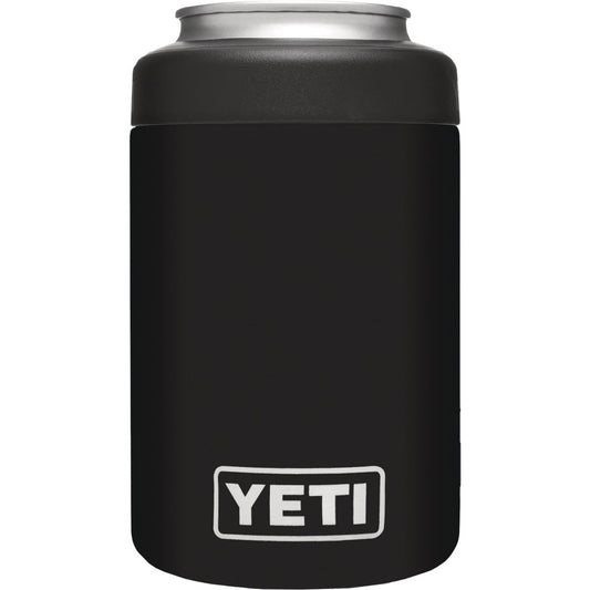 Yeti Rambler Colster 12 Oz. Black Stainless Steel Insulated Drink Holder with Load-And-Lock Gasket