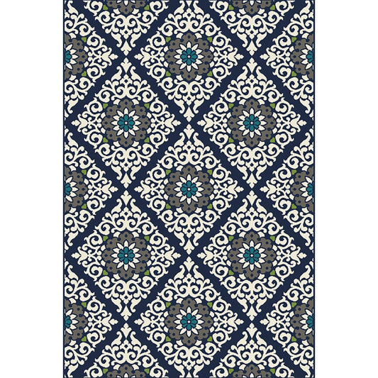 Backyard Bungalow San Miguel 6 Ft. 6 In. x 9 Ft. 6 In. Medallion in Diamond Plush Outdoor Rug