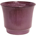 Robert Allen Madison 6.75 In. x 8 In. x 8 In. Ironstone Metal Stormy Purple Planter