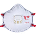Milwaukee Disposable N95 Valved Respirator with Gasket (10-Pack)