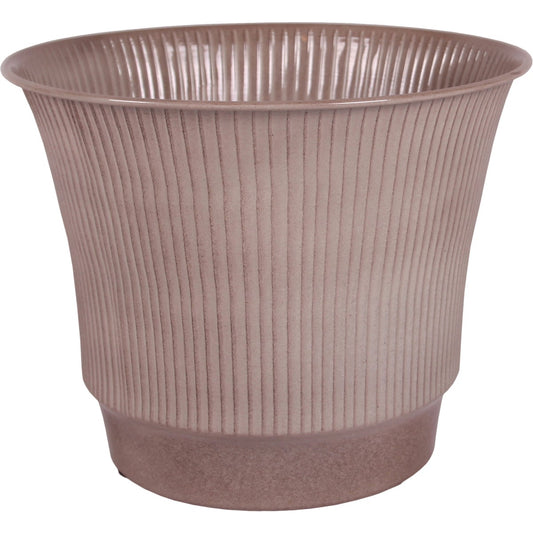 Robert Allen Madison 6.75 In. x 8 In. x 8 In. Ironstone Metal Latte Planter