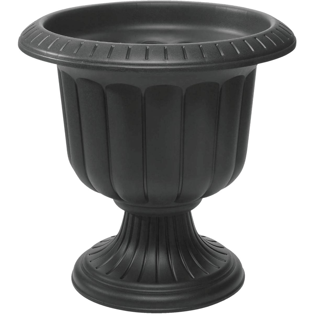 Novelty 14 In. W. x 14 In. H. x 14 In. L. Poly Black Urn