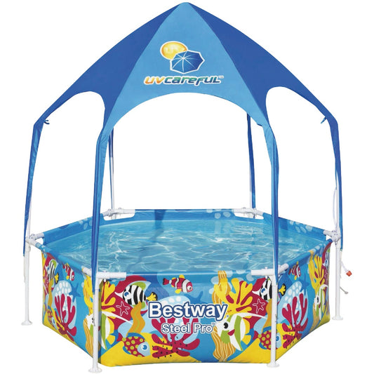 Steel Pro UV Careful Splash-in-Shade 20 In. D. x 6 Ft. Dia. Play Pool