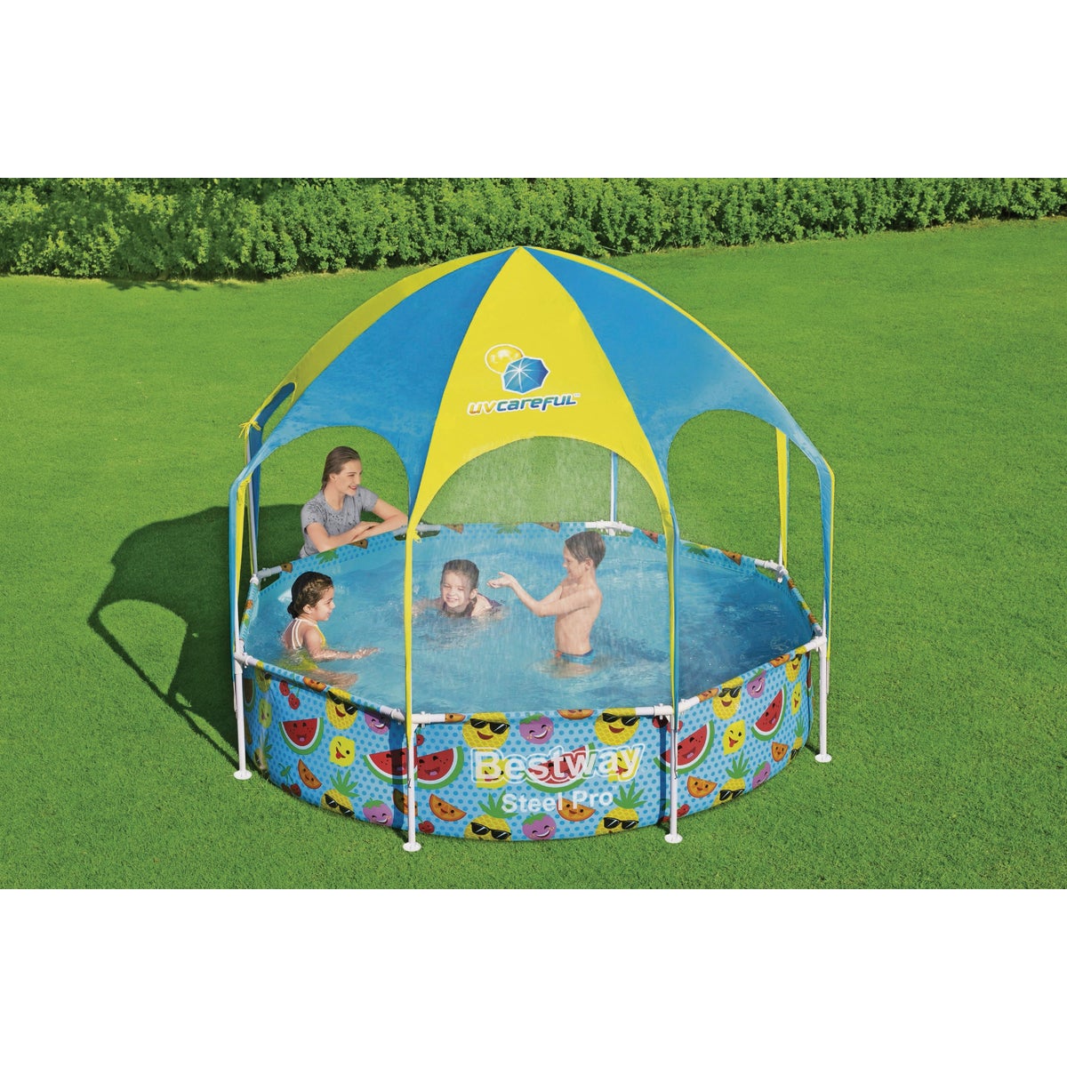 Steel Pro UV Careful Splash-in-Shade 20 In. D. x 8 Ft. Dia. Play Pool