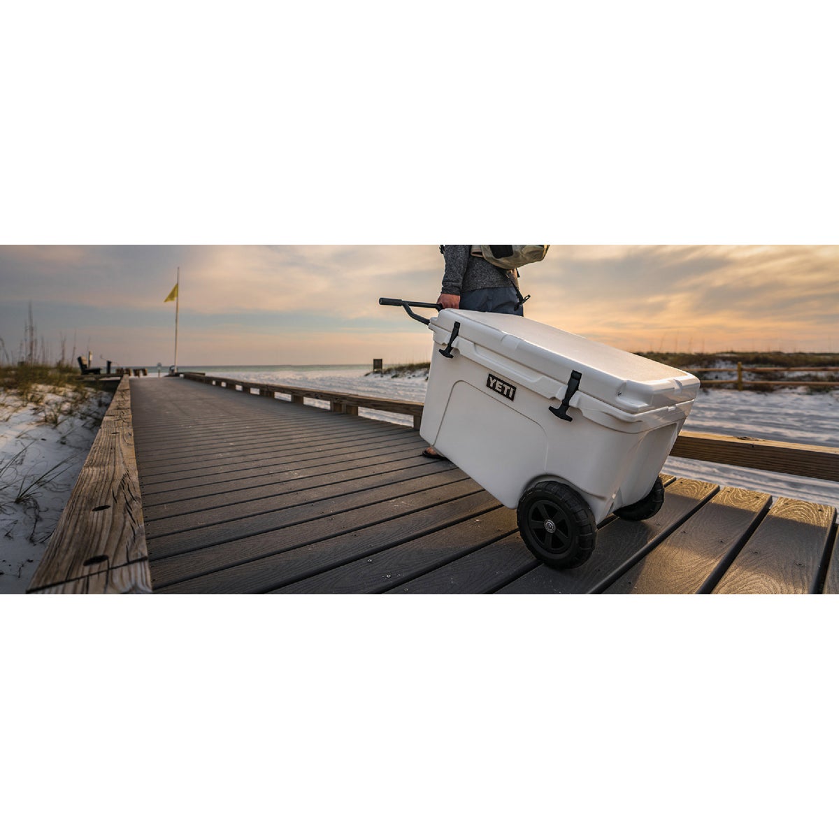 Yeti Tundra Haul 45-Can 2-Wheeled Cooler, White