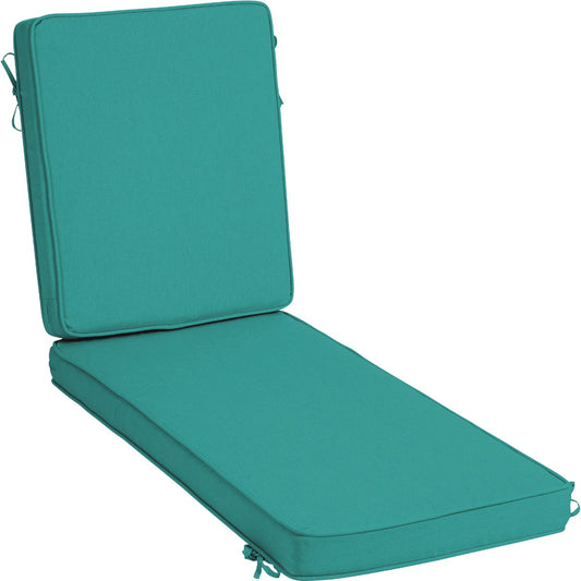 Arden Selections ProFoam 21 In. W. x 3.5 In. H. x 72 In. L. Acrylic Outdoor Chaise Cushion, Surf Turquoise