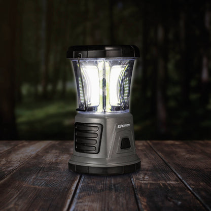Dorcy Adventure Series Black & Gray Plastic LED Lantern with Red Safety Flasher