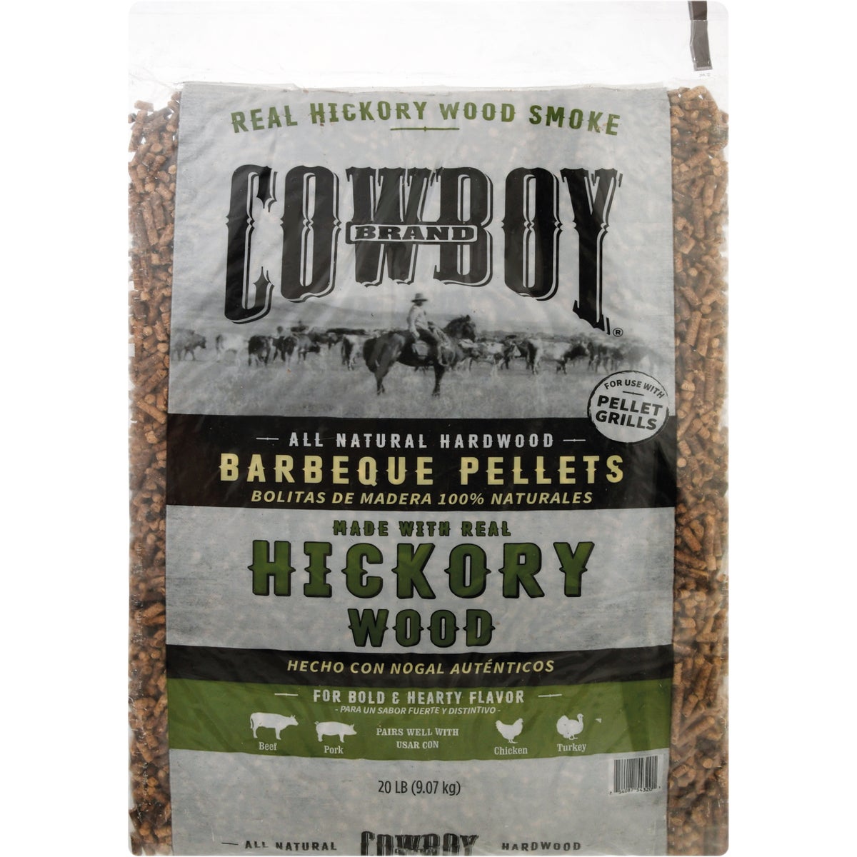 Cowboy 20 Lb. Hickory Wood Pellets