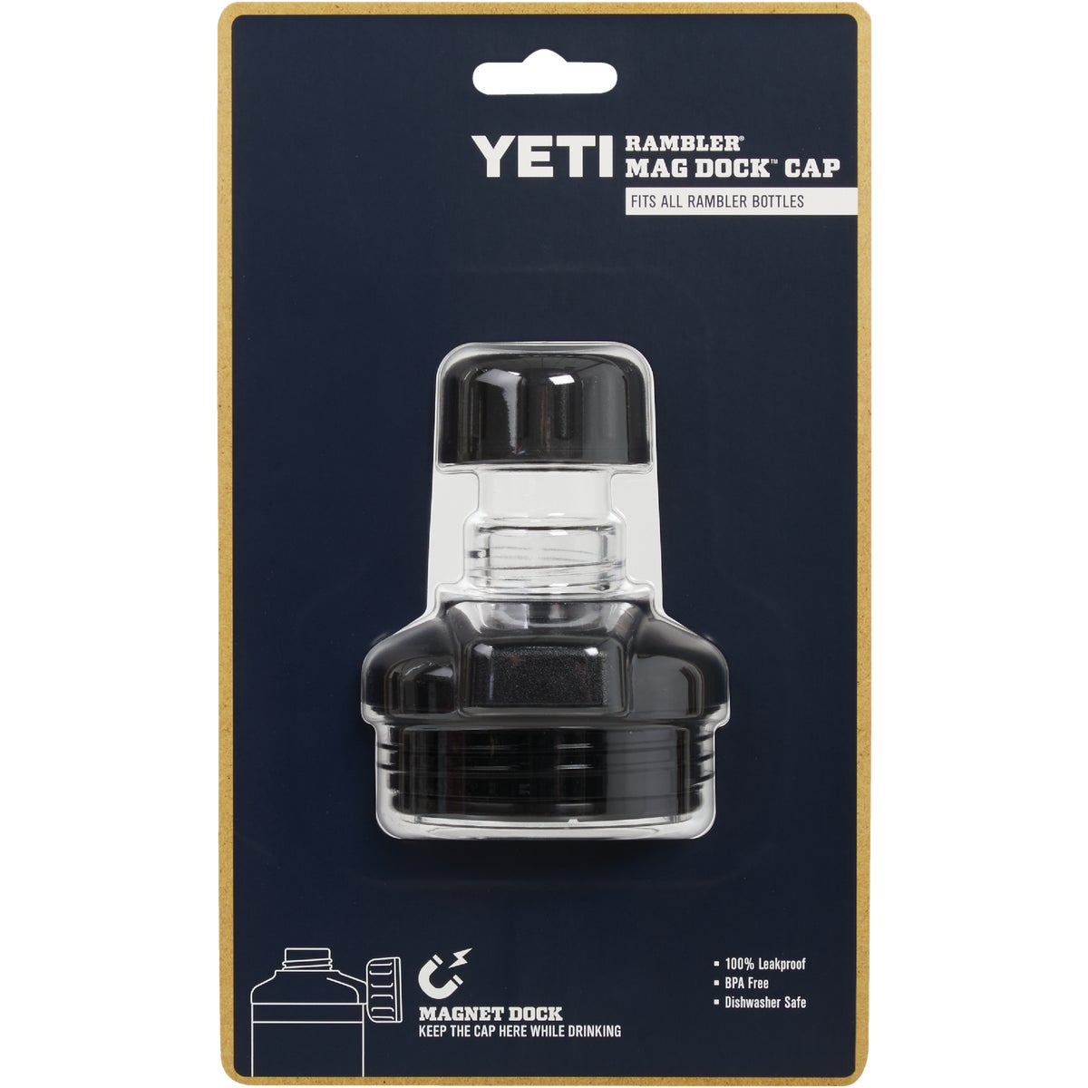 Yeti MagDock Black Plastic Rambler Tumbler Lid