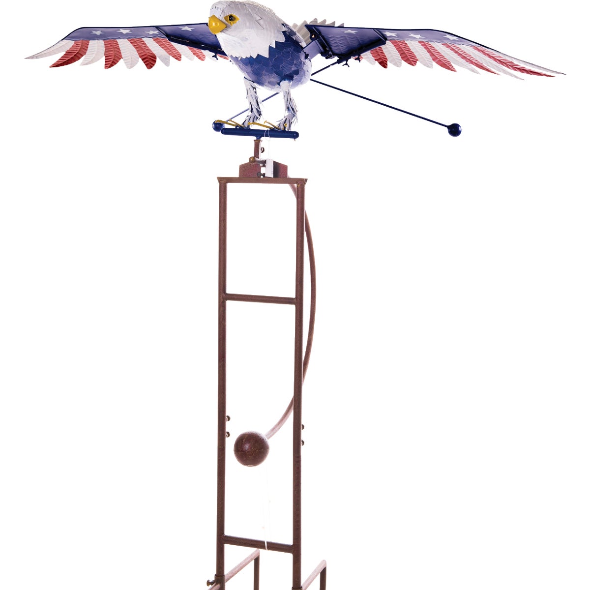 Terre Verde 76 In. Steel Patriotic Jumbo Rocking Eagle Garden Stake