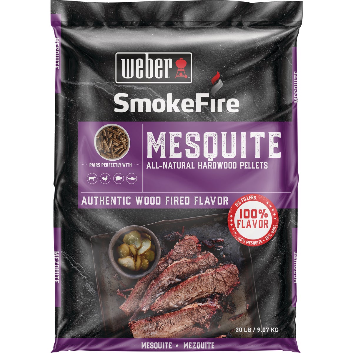 Weber SmokeFire 20 Lb. Mesquite Wood Pellet