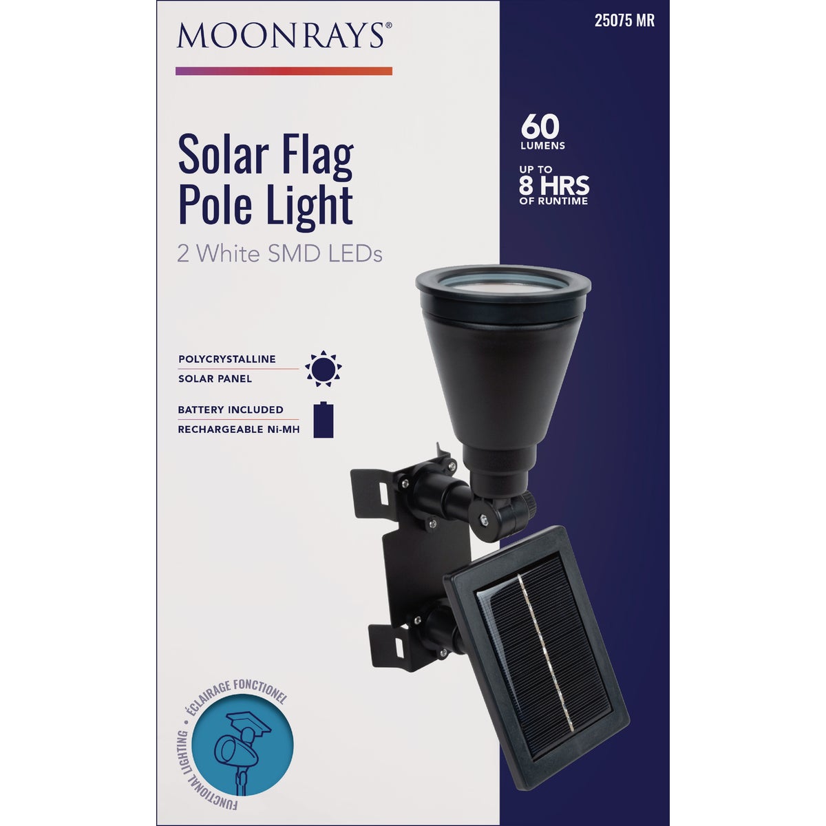 Moonrays SMD LED Solar Flag Pole Light