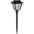 Fusion Black 10 Lumens Metal & Plastic Stake Round Top Solar Path Light