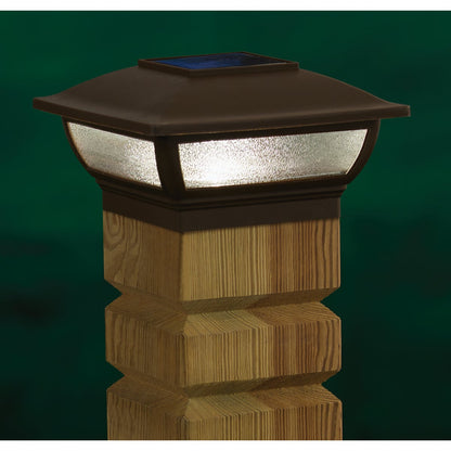 Moonrays Bronze Plastic Solar Post Cap
