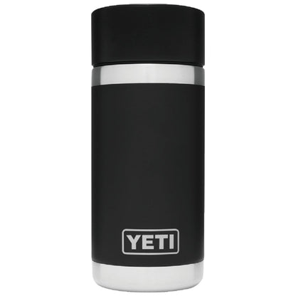 Yeti Rambler 12 Oz. Black Stainless Steel Insulated Vacuum Bottle with Hot Shot Cap