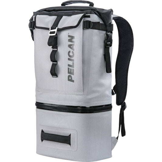 PELICAN Dayventure 6-Can Backpack Soft-Side Cooler, Light Gray