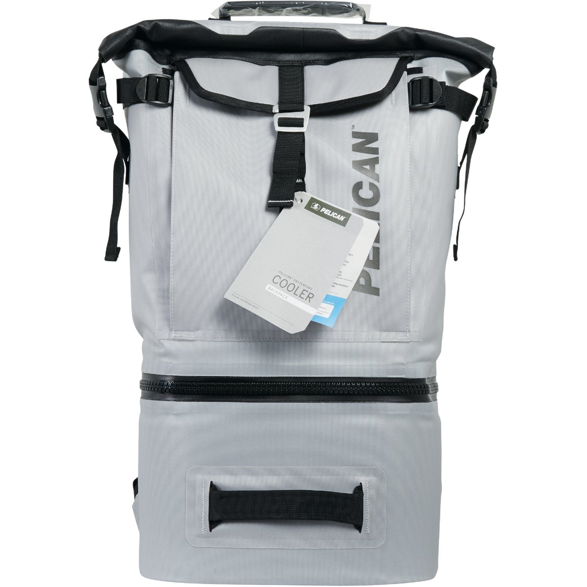 PELICAN Dayventure 6-Can Backpack Soft-Side Cooler, Light Gray