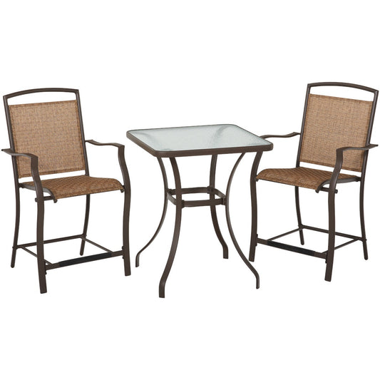 Outdoor Expressions 3-Piece Balcony Bistro Set